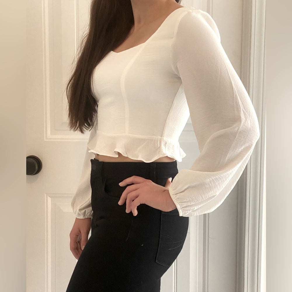 ALTER’D STATE - NWT long sleeve peplum top